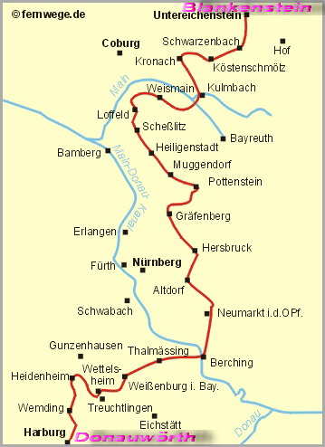 Frankenweg, Frankenstrasse, Via Francigena, Via Francorum